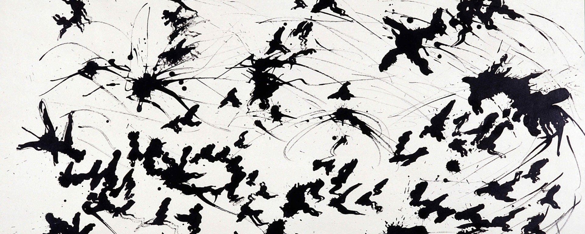 Sans titre Sans titre. Peinture de Henri Michaux (1899-1984), 1956. Encre de chine sur papier. Dim : 75x105cm. Musee de l'hospice Saint-Roch, Issoudun. Mention obligatoire ©Collection du musee de l'hospice Saint-Roch, F.36100 Issoudun ©Jean Bernard/Leemage ©ADAGP (Tel.: 33+ 01 43 59 09 79) hw7250