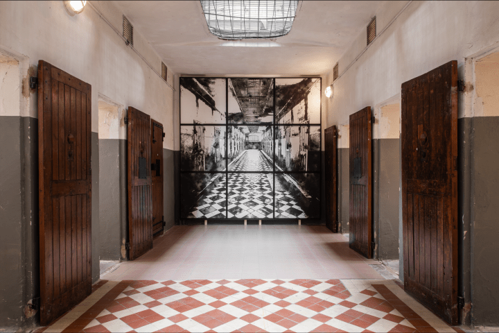 Prison de Montluc à Lyon, bâtiment cellulaire, rez-de-chaussée - © P. R. Studio