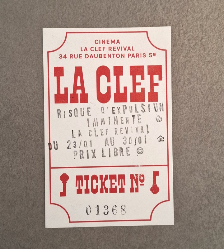 Ticket de film durant l'occupation - © Romane Fraysse